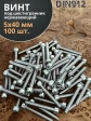 Винт нержавеющий шестигранник М5х40, DIN 912,100 шт