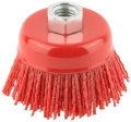 Корщетка-чашка, гайка М14, нейлоновая 65 мм Профи