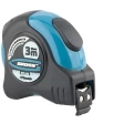 Рулетка Schlagfest,магнит.обрезин.зацеп, двухст.шкала, нейлон.покр., автоматич. 3м х19 мм Gross