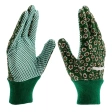 Перчатки садовые с ПВХ точкой, с манжетой, размер М, Palisad
