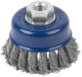 Щетка для УШМ "чашка", кручен.витая проволока 0,5мм, 75 мм М14 CUTOP Profi