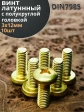 Винт 3х12  латунный с полукруглой гол. DIN7985,10 шт