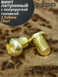 Винт 2,5х8  латунный с полукруглой гол. DIN7985,10 шт