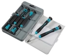 Набор отверток для точной механики 6 шт, CrMo, металл, двухкомпонентная рукоятка, Gross