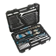 Набор инструментов 76 предметов 120 зубьев. CrV. 1/4 1/2" Gross