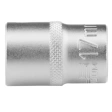 Головка торцевая хромированная 12-гранная 17 мм под квадрат  1/2 CrV Stels