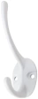 Крючок-вешалка двойной белый 