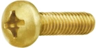 Винт 6х20  латунный с полукруглой гол. DIN7985,10 шт