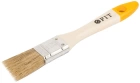 Кисть флейцевая Стандарт-Плюс, натур.светл.щетина, дерев.ручка 1" 25 мм