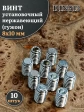 Винт установочный нержавеющий М8х10 DIN913 (гужон), 10 шт.