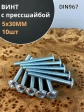 Винт с прессшайбой М5х30 мебельный DIN967, 10 шт.
