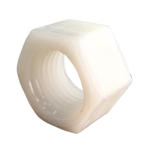 Гайка полиамидная М10 DIN934 (пластик), 10 шт. фото 4