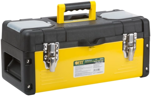 Ящик для инструмента пластик.16" 40х20х19 см мет. замки стальн. стенки фото 1