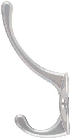 Крючок-вешалка двойной хром  фото 3
