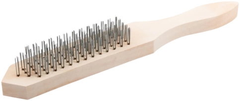 Корщетка с деревянной ручкой 5-ти рядная фото 2