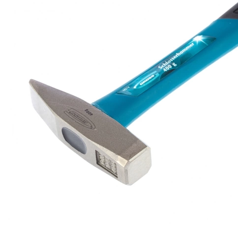 Молоток слесарный, квадратный боек, фиберглассовая обрезиненная рукоятка  400 гр. Gross фото 2