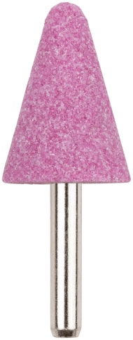 Шарошка абразивная по металлу, хвостовик 6 мм, конус с закругл. 25х35 мм фото 1