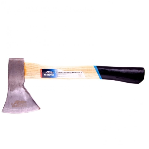 Топор плотницкий кованый дерев.топ-ще 600гр. пескоструйное покр.полотна Барс фото 1