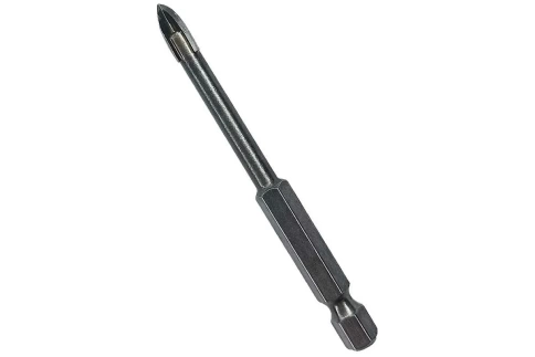 Сверло по плитке керамической и стеклу 5мм, четырехгр.хвостовик VERTEXTOOLS фото 1