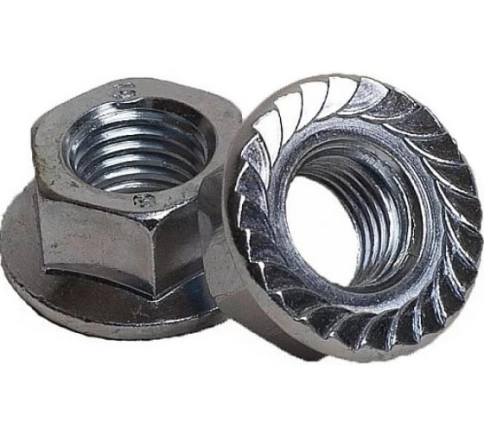Гайка с фланцем М8 оцинкованная DIN 6923,  (10 шт.) фото 6