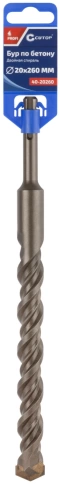 Бур по бетону CUTOP, Profi, двойная резьба, SDS-Plus, 20х260 мм фото 2