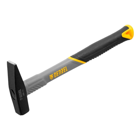 Молоток слесарный, кованный фибеглас. рук. с TPR покрытием Denzel фото 2