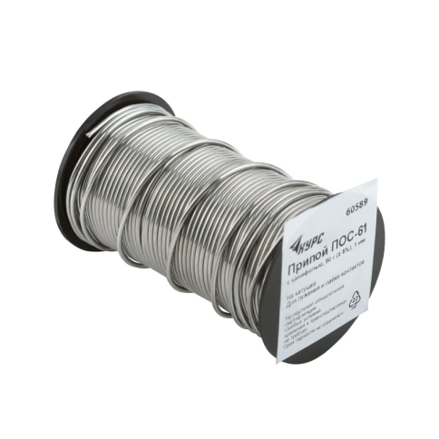 Припой с канифолью D 1 мм, 50 г, POS61 фото 2