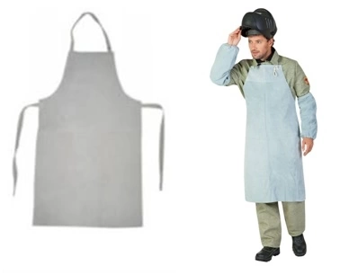 Фартук спилковый серый фото 1