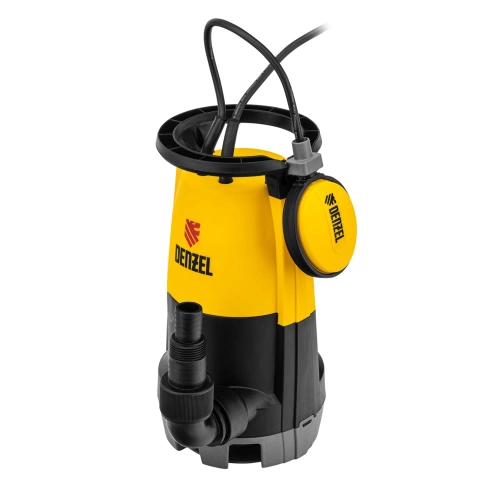 Насос дренажный для чистой и грязной воды DP450S 450 Вт 12000 л/ч подъем 6 м Denzel фото 1