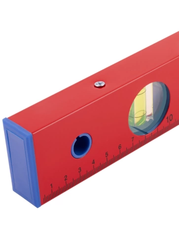 Уровень Стандарт 3 глазка 1000 мм красный корп.,фрезер.раб.грань фото 8