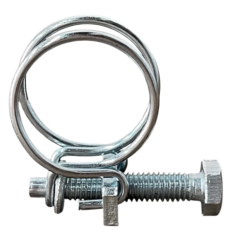 Хомут проволочный 19 мм steel wire clamp, оцинкованный фото 1