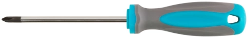 Отвертка, CrV сталь, прорезинененная ручка, РН1х100 мм фото 2