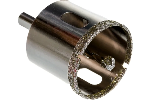 Сверло по керамограниту алмазное 45х67 мм  3-гранный хвостовик Matrix фото 1