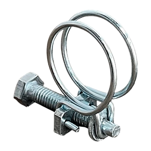 Хомут проволочный 133 мм steel wire clamp, оцинкованный фото 2