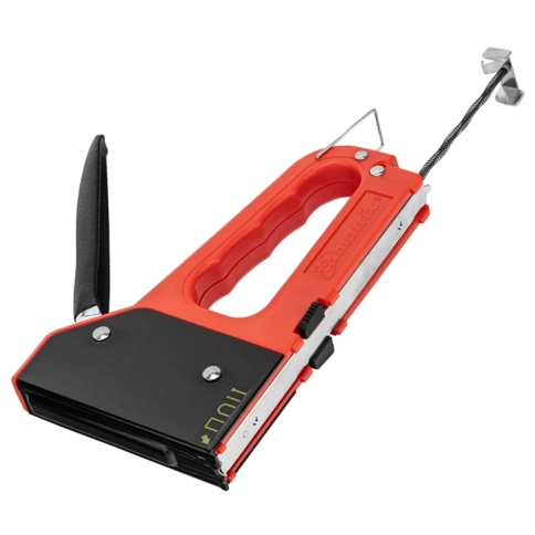 Степлер мебельный 4-функциональный пластиковый, тип скобы 53, 28, 300, 500 6-14 мм Matrix фото 2