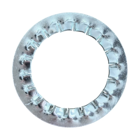 Шайба зубчатая М20 DIN 6798 тип J, оцинкованная фото 2