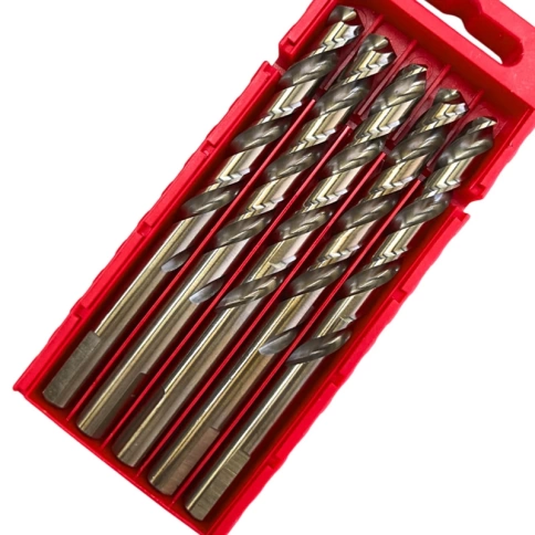 Сверло по металлу с кобальтом 5% P6M5K5 10,0 мм HIMBOLT 5 шт.пластиковый бокс фото 3