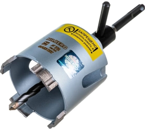 Коронка по бетону, алмазная, подрозетник Laser 72 мм фото 2