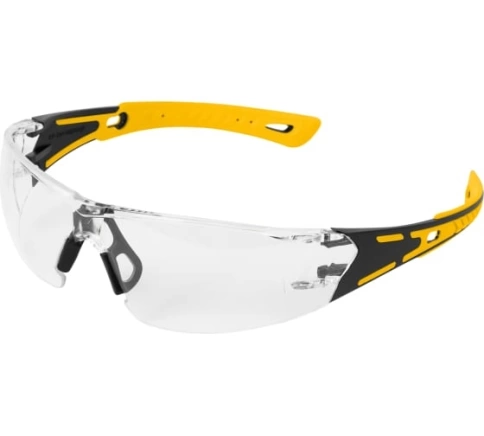 Очки защитные открытые. поликарбонатные. прозрачные, 2-хкомп.дужки Denzel фото 1