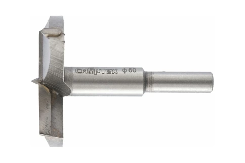 Сверло по дереву Форстнера, цилиндр.хвостовик 60 мм Сибртех фото 1