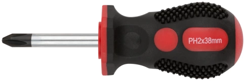 Отвертка Универсал, CrV сталь, прорезиненная ручка, Профи 6х38 мм РН2 фото 1