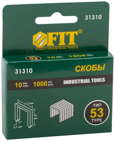 Скобы для степлера закален,прямоуг. 11,3 х (узк.тип 53) 1000 шт фото 10