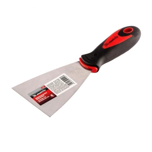 Шпатель из нерж.стали 80 мм двухкомп.ручка Matrix фото 1