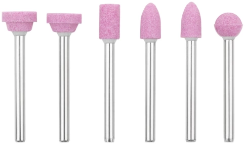 Шарошки алюминий-оксидные, д/шлиф.изд.из стали и цв.мет.6шт., мини фото 4