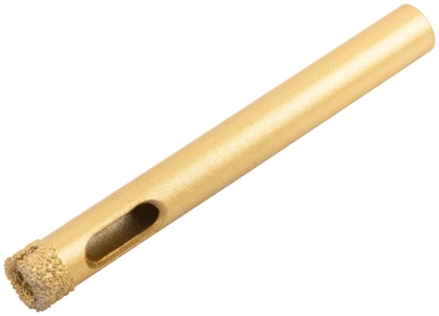 Коронка по керамограниту,камню,кафелю,стеклу кольцев.алмазн. 8х65 мм вакуумн.спекание фото 1