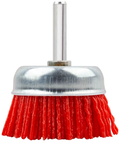 Корщетка-чашка, со штифтом, нейлоновая 50 мм фото 2