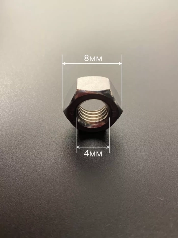 Гайка оцинкованная М4 DIN934 шестигранная 4500 шт. контейнер фото 2