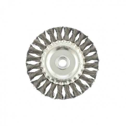 Щетка для УШМ "Плоская", кручен.проволока 0,35мм, 75 мм М14 Matrix фото 4