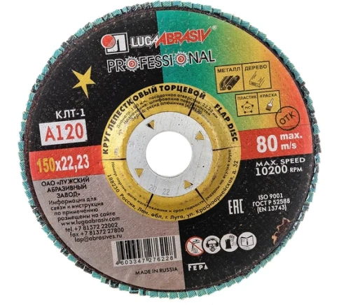 Круг лепестковый плоский A 120 КЛТ1 Луга фото 7