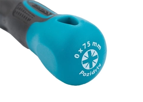 Отвертка PZ0x75 мм, S2, трехкомпонентная рукоятка Gross фото 4